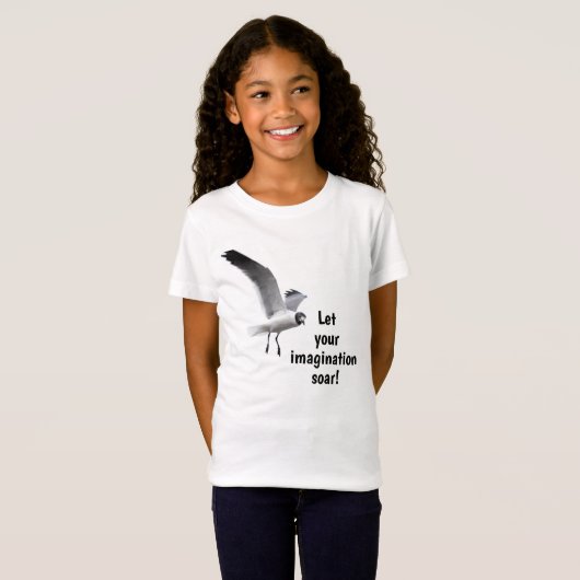 想像を絶せよシーガ飛んでいるル Tシャツ (正面フル)