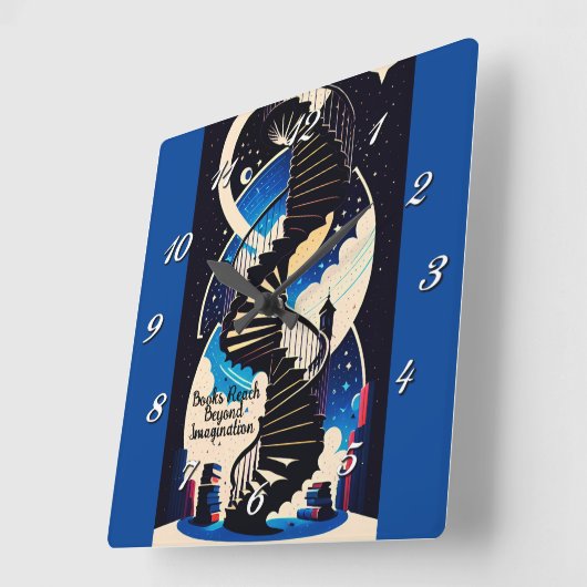 想像を超えて スクエア壁時計 (傾斜)