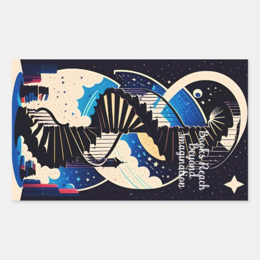 想像を超えて 長方形シール (正面)