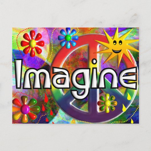 「想像サイケデリック70のギフト」 ポストカード (正面)
