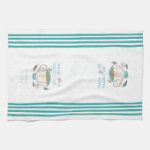 想像ディプリーティーパンパーソナライズされたス キッチンタオル (横)