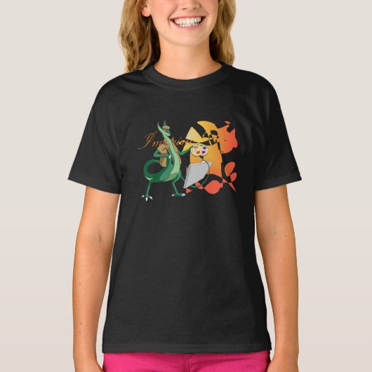 『想像ドラゴン画家』 Tシャツ (正面)