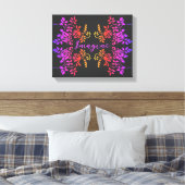 想像バラ花抽象芸術感動的語 キャンバスプリント (インサイチュ (寝室))