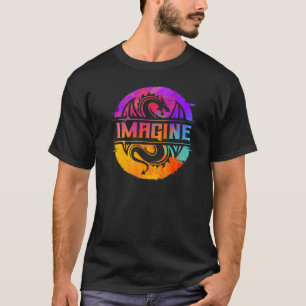 想像ファンタジードラゴンレトロ Tシャツ