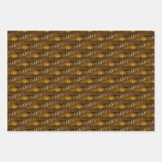 想像ファンタジー感動的模様 ラッピングペーパーシート (正面2)