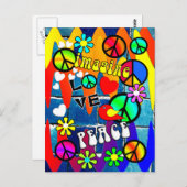 想像レトロ平和シンボル ポストカード (正面/裏面)