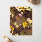 想像上のジャングル3 ノートカード (正面/裏面インサイチュ)