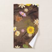 想像上のジャングル3 バスタオルセット (ハンドタオル)