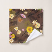 想像上のジャングル3 バスタオルセット (ウォッシュタオル)