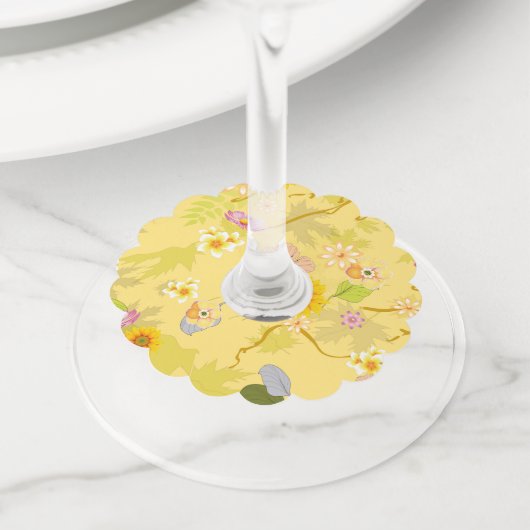 想像上のジャングル5 ワイングラスタグ (クローズアップ)