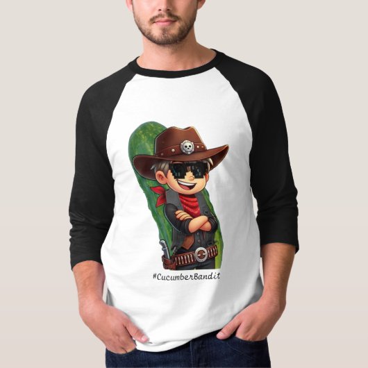 想像上のバンド – #CucumberBandit QR Tシャツ (正面)