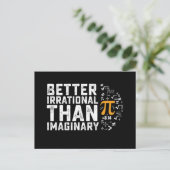 想像上のパイの日の数学よりも不合理な方が良い ポストカード (スタンド正面)