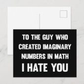 想像上の数字を作った男に…|おもしろい | ポストカード (正面/裏面)