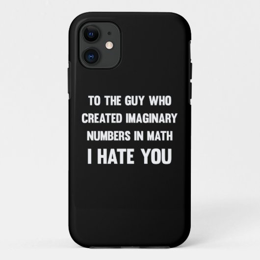 想像上の数字を作った男に…|おもしろい | Case-Mate iPhoneケース (裏面)