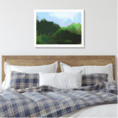 想像上の緑の山 キャンバスプリント (インサイチュ (寝室))