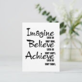 想像信じ心のハートで達成 ポストカード (スタンド正面)