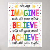 想像信じ教室用ポスターの作成 ポスター (正面)