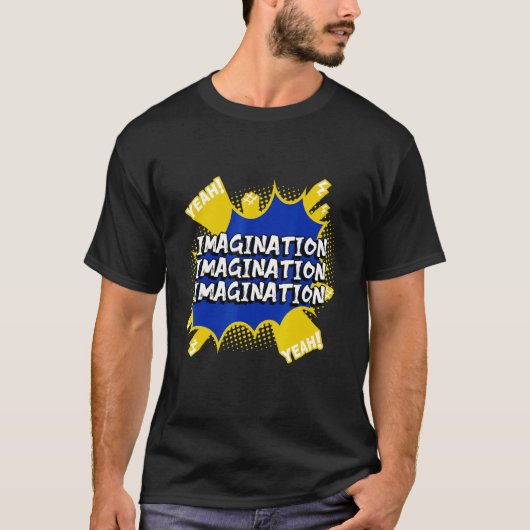 想像力がブ考えローワーク Tシャツ (正面)