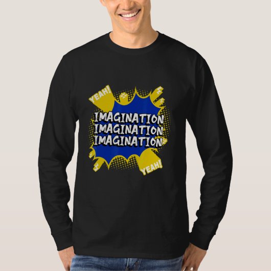 想像力がブ考えローワーク Tシャツ (正面)