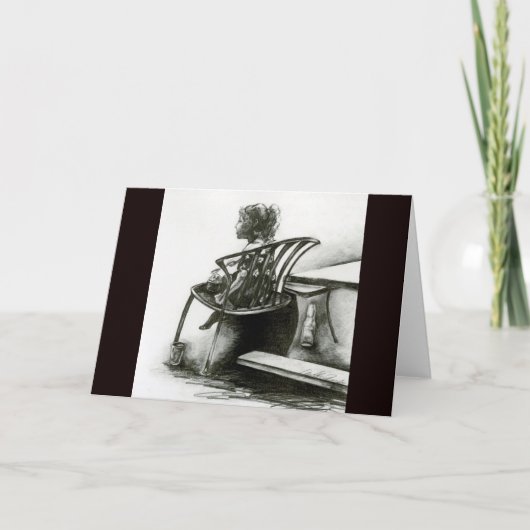 想像力が私の現実を煽るグリーティングカード カード (正面)