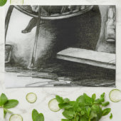 想像力が私の現実を煽る キッチンタオル (折り畳み)