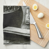 想像力が私の現実を煽る キッチンタオル (四つ折り)