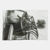 想像力が私の現実を煽る キッチンタオル (横)