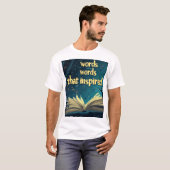 想像力と読は不可欠だ Tシャツ (正面フル)