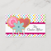 想像力に富むクッキーのポップ 名刺 (正面)