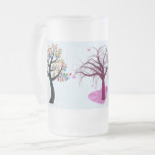 想像力に富む木 フロストグラスビールジョッキ (正面左)