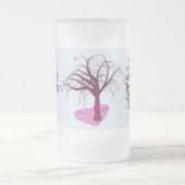 想像力に富む木 フロストグラスビールジョッキ (中央)