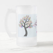 想像力に富む木 フロストグラスビールジョッキ (左)