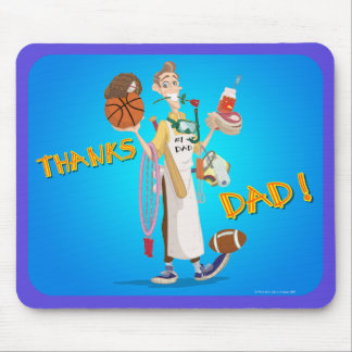 想像力に富む芸術Design_THANKS_DAD_mousepad マウスパッド