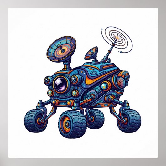 想像力に富んだ宇宙ローバー ポスター (正面)