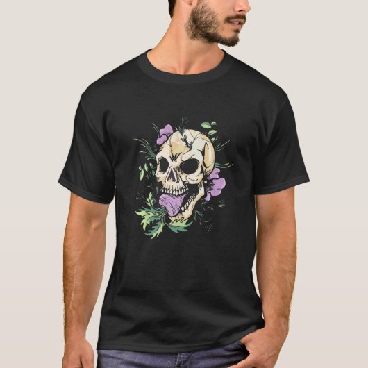 想像力のカラフルな花々 Tシャツ (正面)