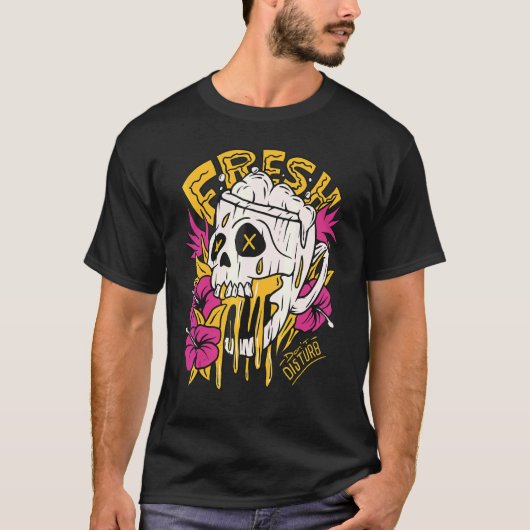想像力のカラフルな花 9 Tシャツ (正面)