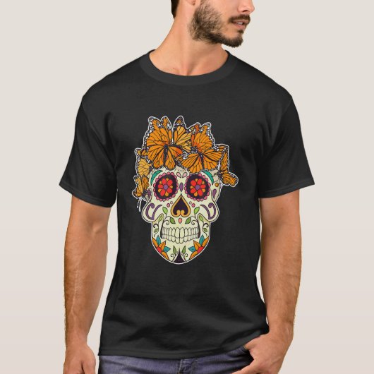 想像力のカラフルな花 Tシャツ (正面)