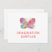 「想像力の余剰バタフライ」ポストカードウォールアート ポストカード (正面/裏面)