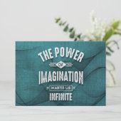 想像力の力 – やる気を起こさせる引用文。 (スタンド正面)