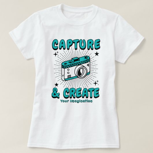 想像力の獲得と作成 Tシャツ (デザイン正面)