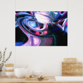 想像力の解色彩の鮮やか消抽象芸術 ポスター (キッチン)