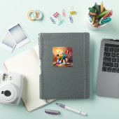 想像力の道具 – 創造的なワークスペースアート シール (iPadカバー)