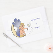 想像力は魔法妖精 長方形シール (封筒)