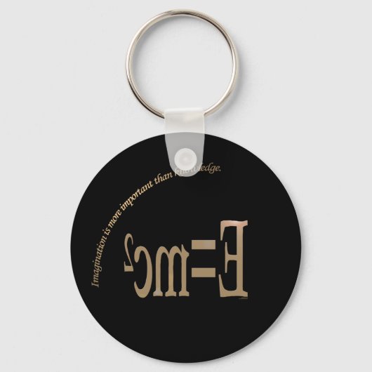 想像力はKnowledKeychainよりも重要 キーホルダー (正面)