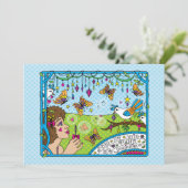 想像力よくはしゃぐ付き_フラットカード7"x5" (スタンド正面)