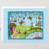 想像力よくはしゃぐ_フラット紙シート11"x8 (正面/裏面)