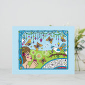 想像力よくはしゃぐ_フラット紙シート11"x8 (スタンド正面)