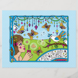 想像力よくはしゃぐ_フラット紙シート11"x8