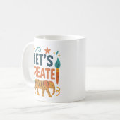 想像力を刺激して作ろう コーヒーマグカップ (正面左)