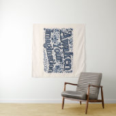 想像力を目覚めさせる（ベージュの背景） タペストリー (インサイチュ(横))